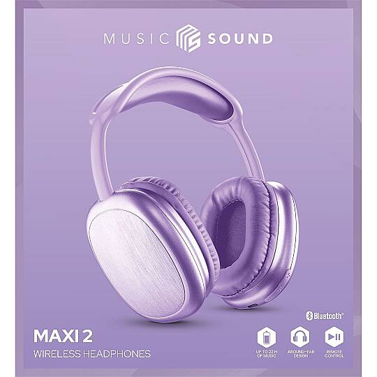 CELLULARLINE Music Sound Maxi 2 Bluetooth Kulak Üstü Kulaklık Lila