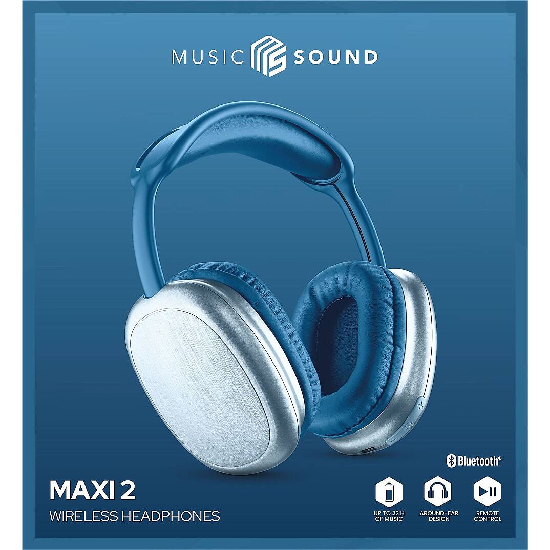 CELLULARLINE Music Sound Maxi 2 Bluetooth Kulak Üstü Kulaklık Siyah - 1