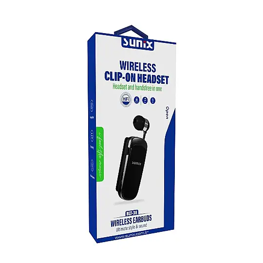 Sunix Makaralı Tekli Bluetooth Kulaklık BLT-38 - 2