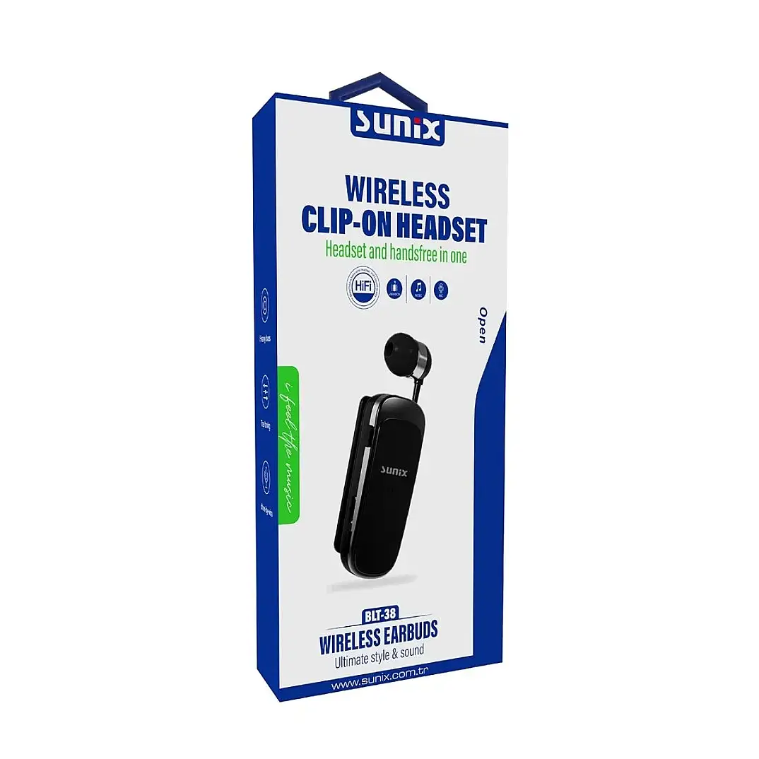 Sunix Makaralı Tekli Bluetooth Kulaklık BLT-38 - 2