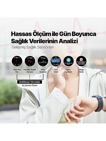 Ttec Tempus 35MM Tft Ekranlı Yuvarlak Metal Kasa Akıllı Saat - 9