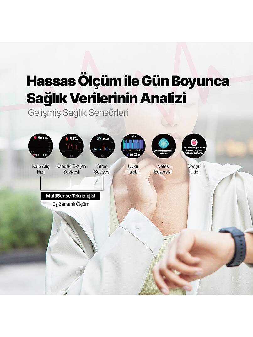 Ttec Tempus 35MM Tft Ekranlı Yuvarlak Metal Kasa Akıllı Saat - 9
