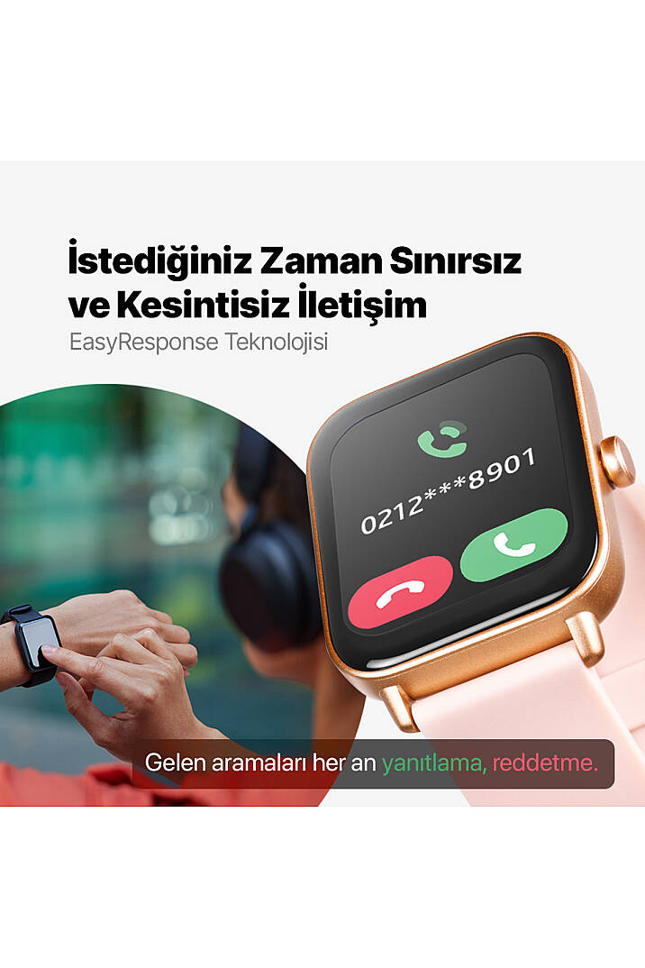 Ttec Tempus 46mm TFT Ekranlı Dikdörtgen Kasa Akıllı Saat - 1