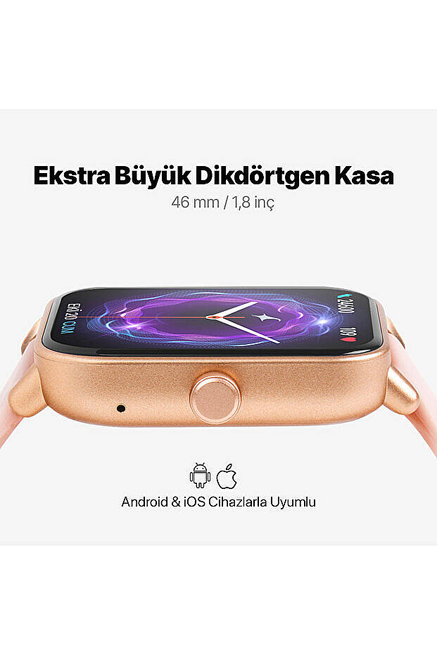 Ttec Tempus 46mm TFT Ekranlı Dikdörtgen Kasa Akıllı Saat - 4