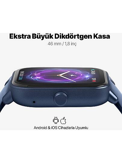 Ttec Tempus 46MM Tft Ekranlı Dikdörtgen Kasa Akıllı Saat - 2